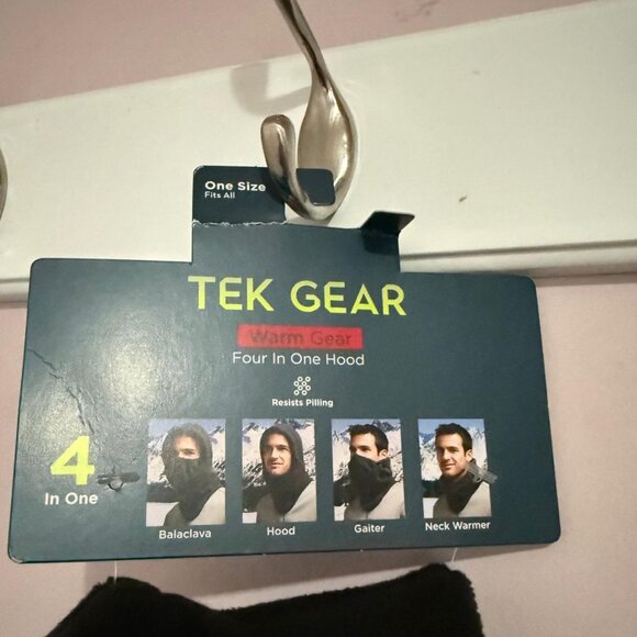 Tek Gear 4-in-1 Warm Hood Balaclava – Black, One Size - Picture 3 of 3